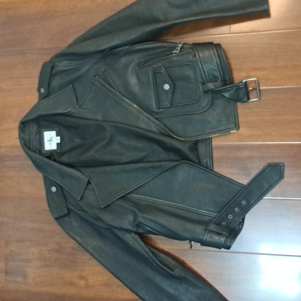 Calvin Klein Jeans Leather Jacket size L